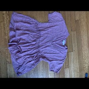 Purple peplum top